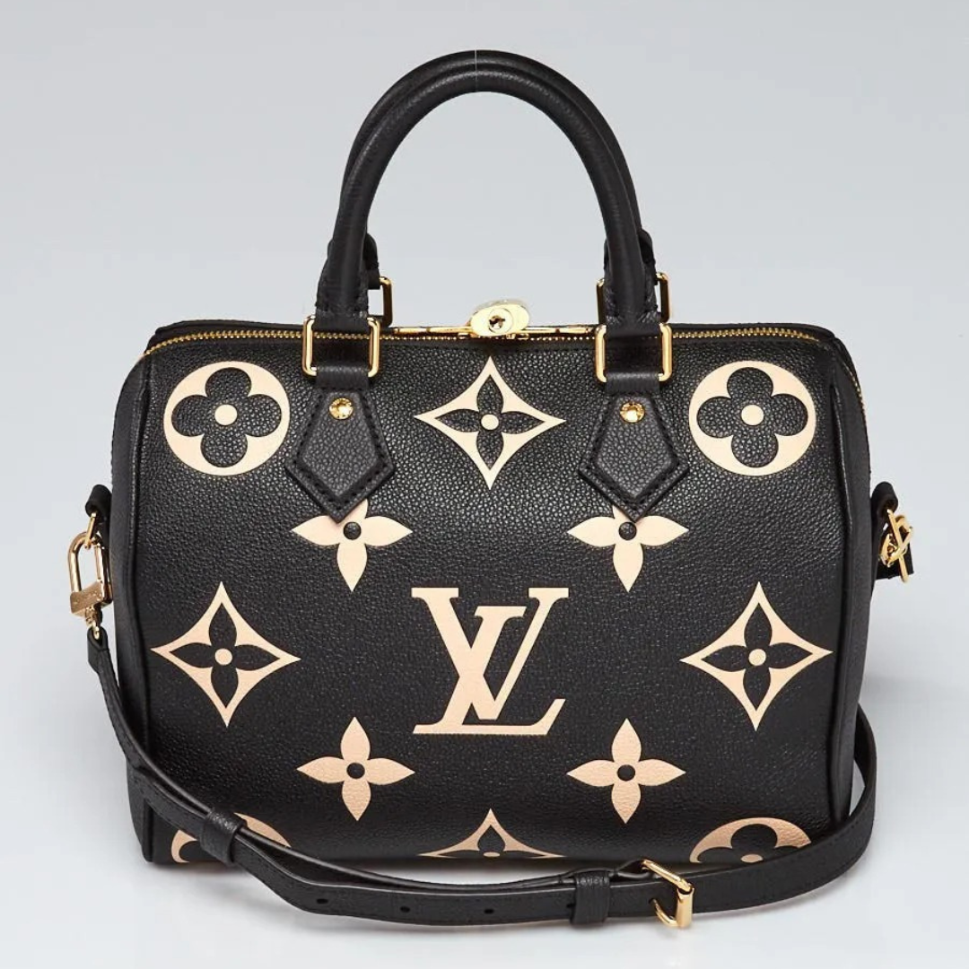 Louis Vuitton Speedy Bandoulière 25 Empreinte Bag Black – Exclusive