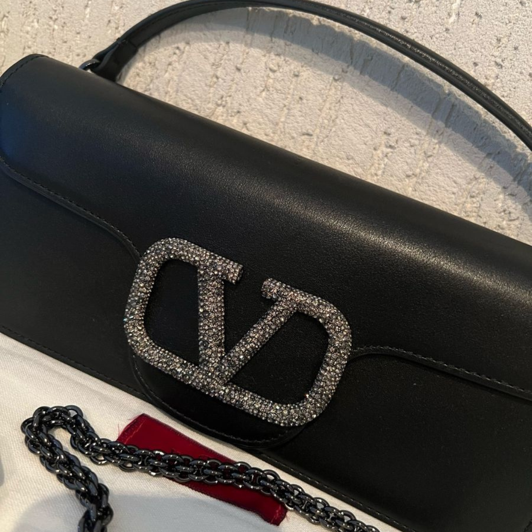 Valentino Garavani Locò Small Shoulder Bag & Jewel Logo