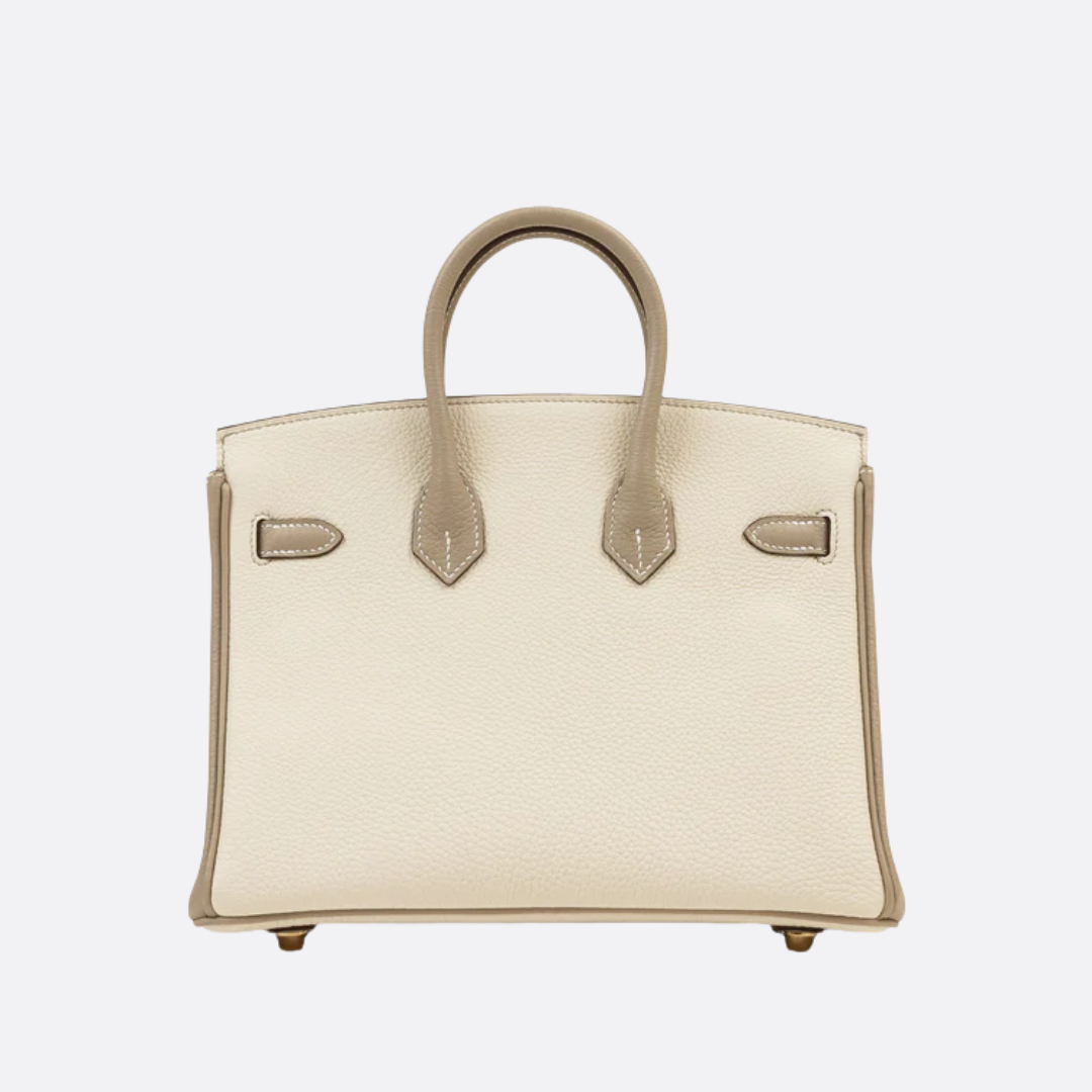 Hermès Birkin 25 Hss Bag In Chalk / Dove Grey Togo Leather – Exclusive