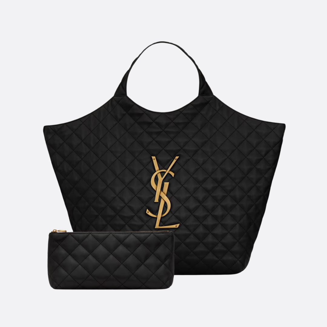 Saint Laurent Icare Handbag In Quilted Lambskin Leather
