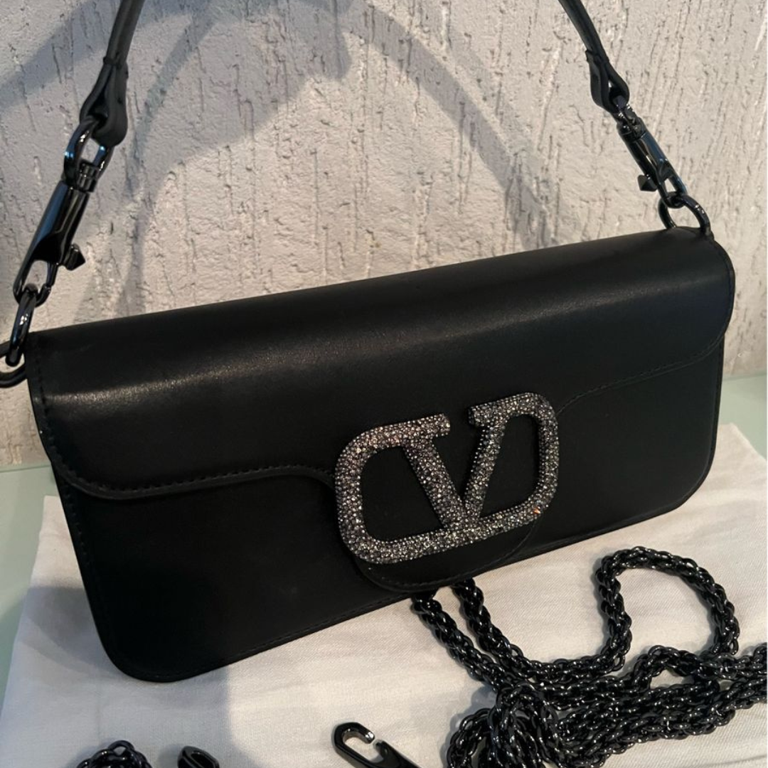 Valentino Garavani Locò Small Shoulder Bag & Jewel Logo