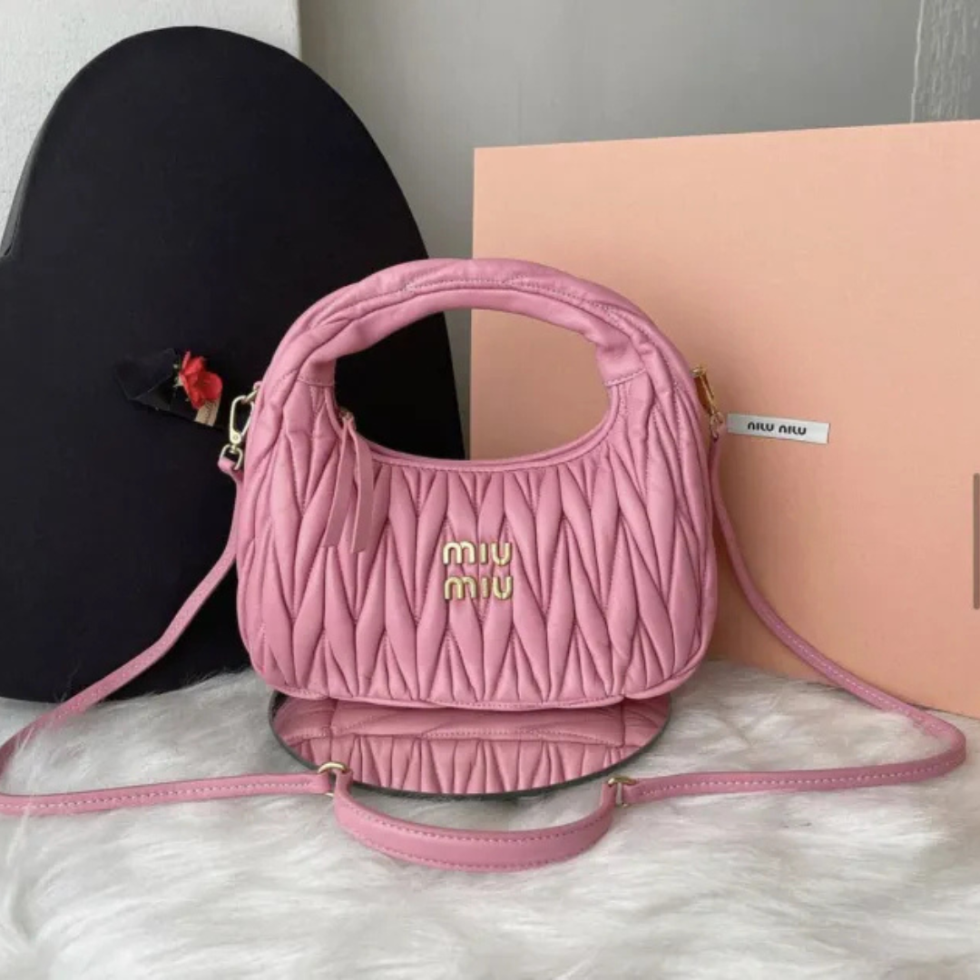 Miu Miu Wander Shoulder Bag In Matelassé Nappa Leather – Exclusive