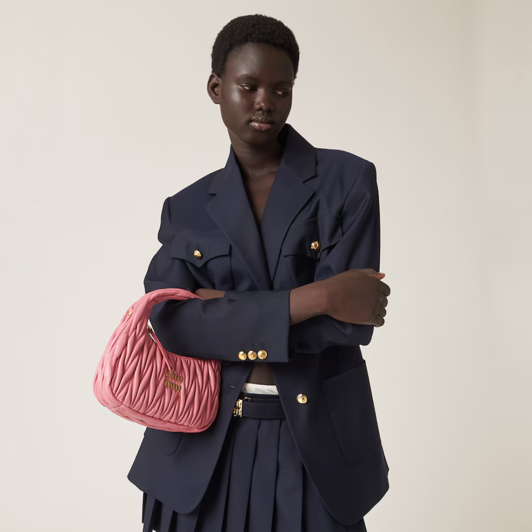 Miu Miu Wander Shoulder Bag In Matelassé Nappa Leather – Exclusive