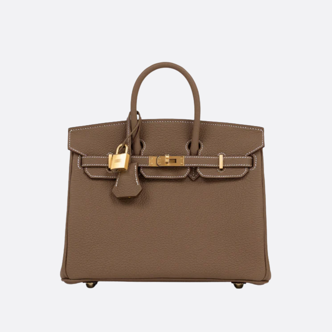 Hermès Birkin 25 Hss Bag In Chalk / Dove Grey Togo Leather – Exclusive