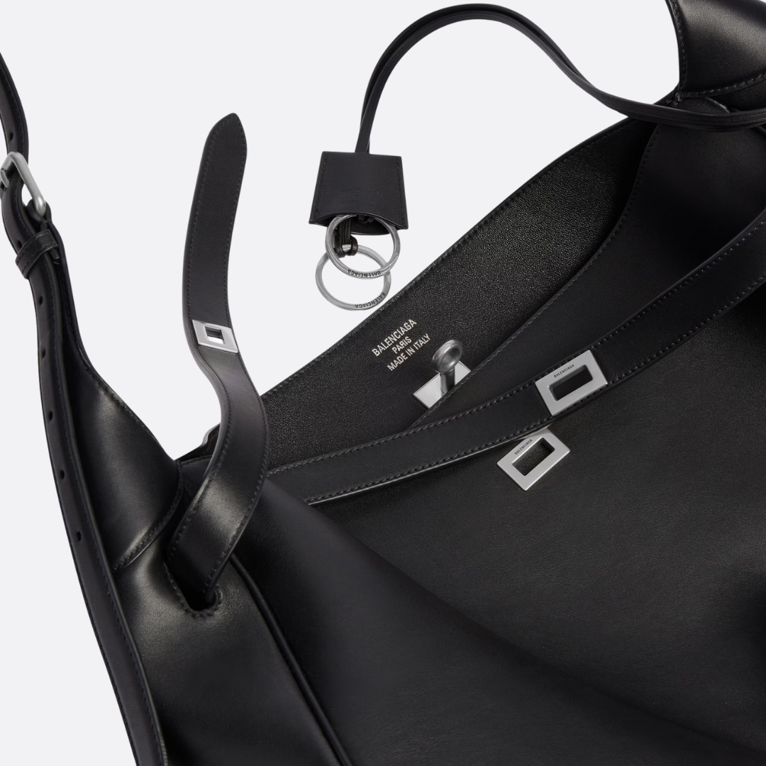 Balenciaga Bel Air Medium Shoulder Bag In Black Calf Leather – Exclusive