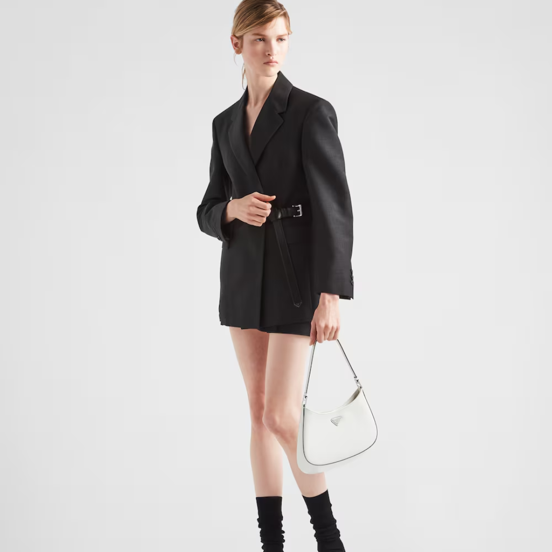 Prada Cleo Shoulder Bag In Brushed Leather – Exclusive