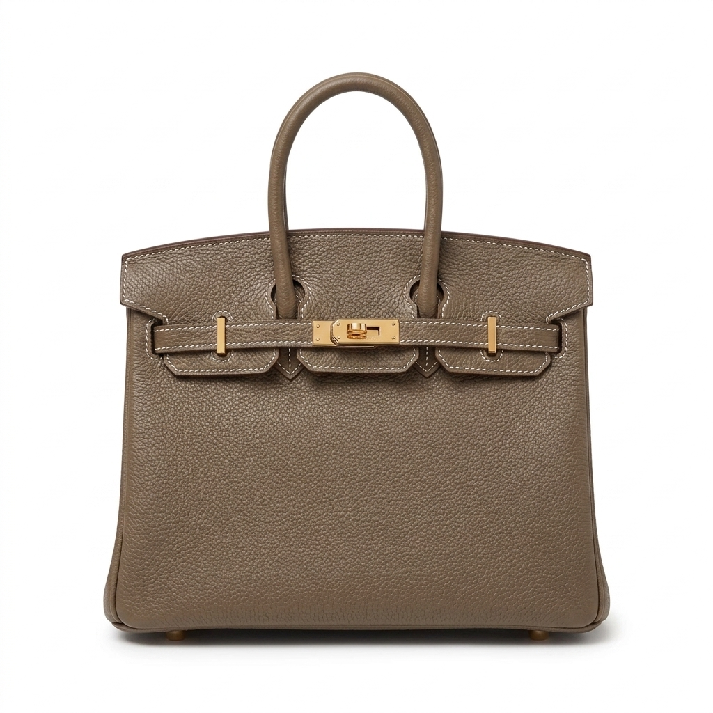 Hermès Birkin 25 Hss Bag In Chalk / Dove Grey Togo Leather – Exclusive
