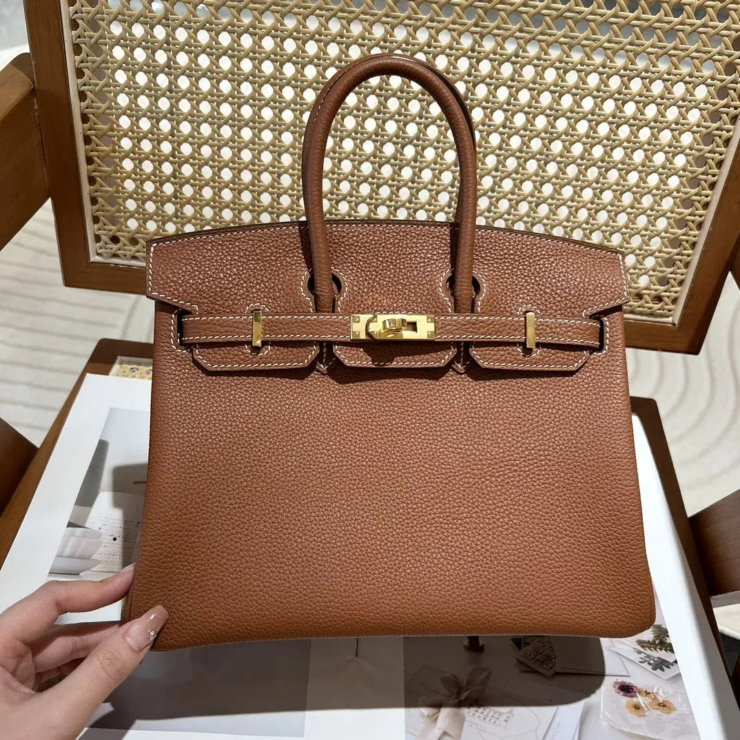 Hermès Birkin 25 Hss Bag In Chalk / Dove Grey Togo Leather – Exclusive